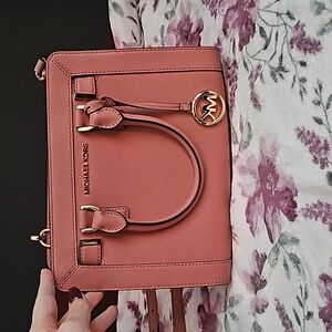 Pink Michael Kors Leather Purse